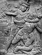'Fighting Scene at Prambanan's bas Reliefs' by Asienreisender
